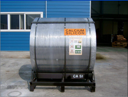 Pure Solid Cored Wire Alloy Calcium Cored Wire Diameter 13mm 6