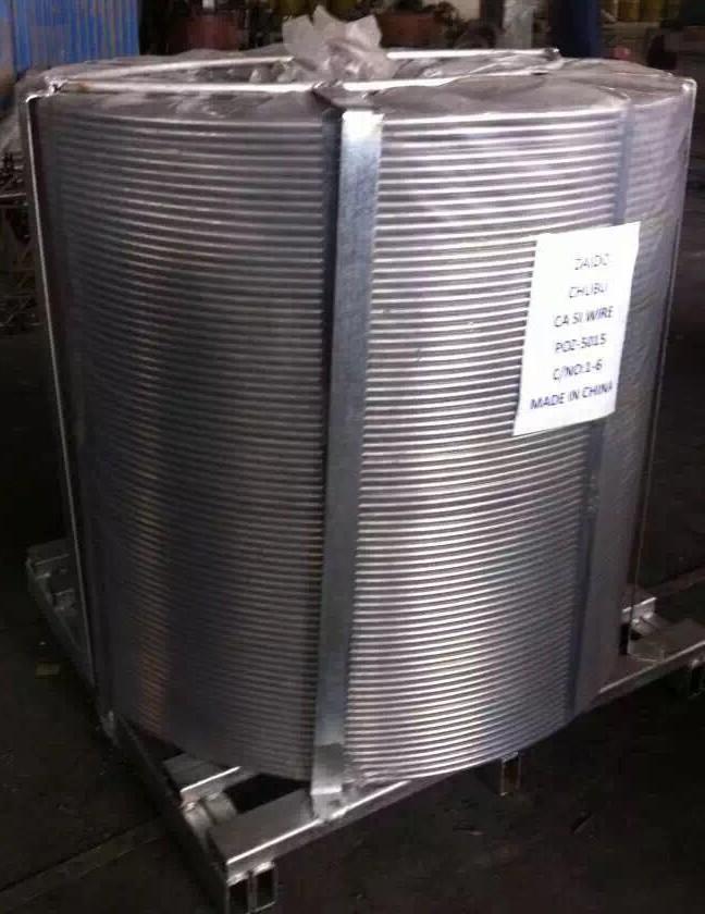 Pure Solid Cored Wire Alloy Calcium Cored Wire Diameter 13mm 9